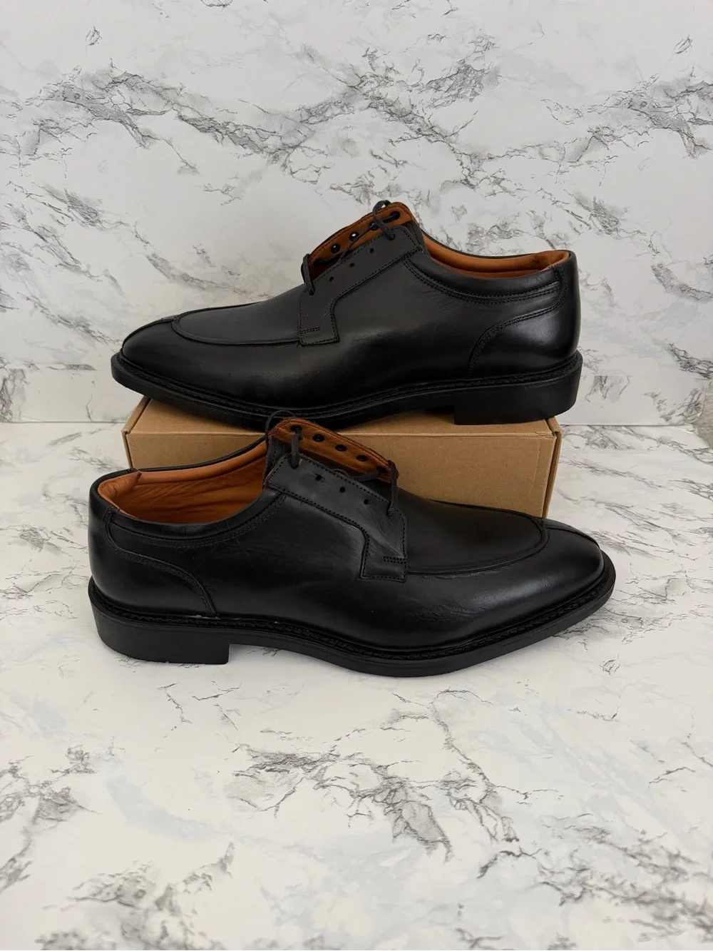 Allen Edmonds Denali Derby Leather Split-Toe Lace Dress Shoe Black Men’s Size 13